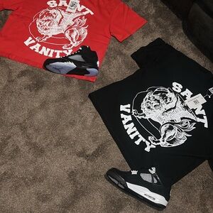 Men’s Graphic T-Shirt - Red and Black